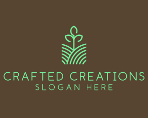 Agriculture Seedling Plant logo design