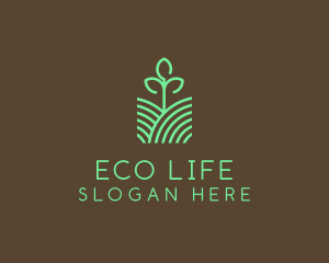 Agriculture Seedling Plant logo design