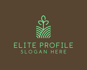 Agriculture Seedling Plant logo design