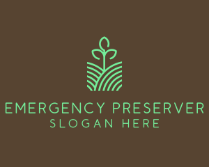 Agriculture Seedling Plant logo design