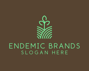 Agriculture Seedling Plant logo design