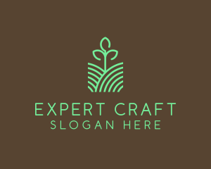 Agriculture Seedling Plant logo design