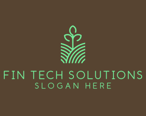 Agriculture Seedling Plant logo design