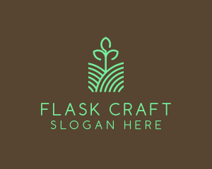 Agriculture Seedling Plant logo design