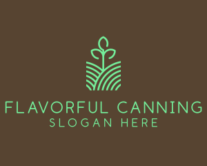 Agriculture Seedling Plant logo design