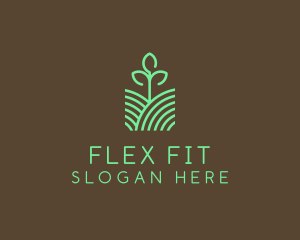 Agriculture Seedling Plant logo design