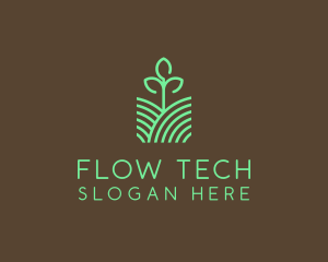 Agriculture Seedling Plant logo design