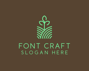 Agriculture Seedling Plant logo design