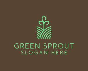 Agriculture Seedling Plant logo design