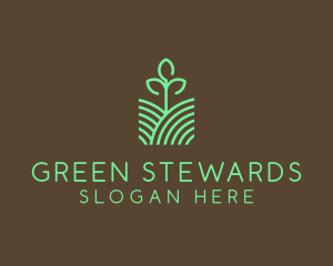 Agriculture Seedling Plant logo design