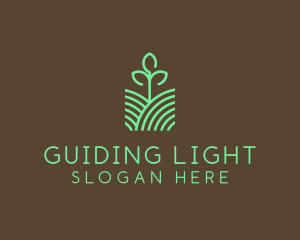 Agriculture Seedling Plant logo design