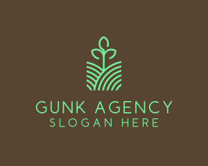 Agriculture Seedling Plant logo design