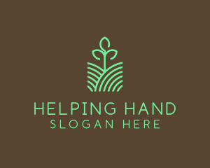 Agriculture Seedling Plant logo design