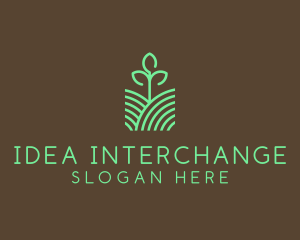 Agriculture Seedling Plant logo design