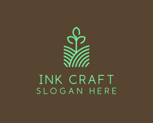 Agriculture Seedling Plant logo design