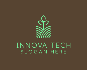 Agriculture Seedling Plant logo design