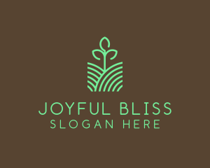 Agriculture Seedling Plant logo design