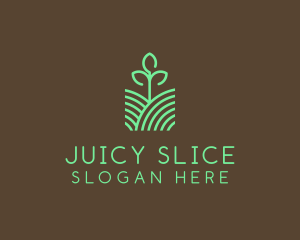 Agriculture Seedling Plant logo design