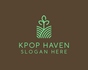 Agriculture Seedling Plant logo design