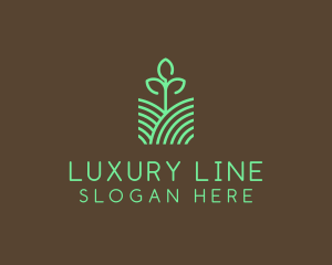 Agriculture Seedling Plant logo design