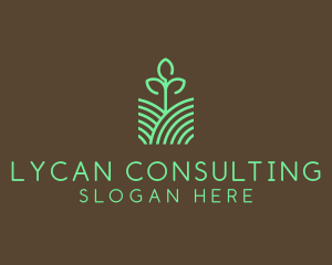 Agriculture Seedling Plant logo design