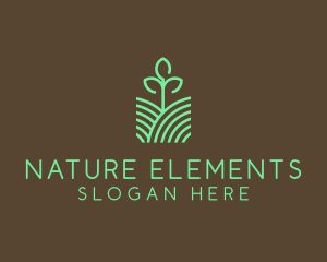 Agriculture Seedling Plant logo design