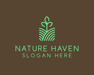 Agriculture Seedling Plant logo design