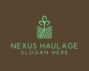 Agriculture Seedling Plant logo design