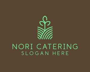 Agriculture Seedling Plant logo design