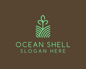 Agriculture Seedling Plant logo design