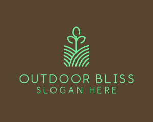 Agriculture Seedling Plant logo design