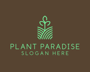 Agriculture Seedling Plant logo design