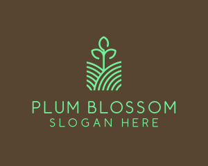 Agriculture Seedling Plant logo design