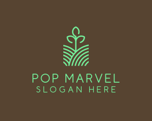 Agriculture Seedling Plant logo design