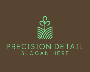 Agriculture Seedling Plant logo design