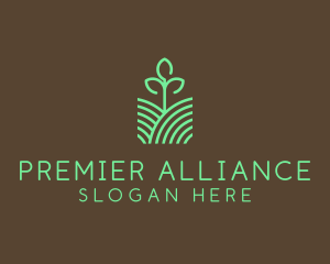 Agriculture Seedling Plant logo design