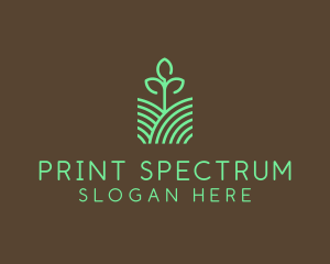 Agriculture Seedling Plant logo design