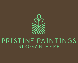 Agriculture Seedling Plant logo design