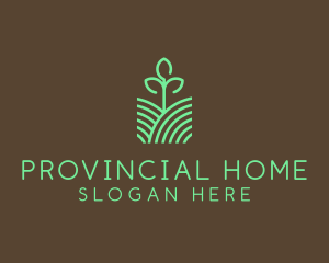 Agriculture Seedling Plant logo design