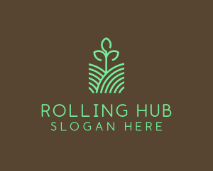 Agriculture Seedling Plant logo design