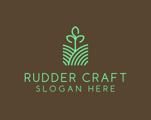 Agriculture Seedling Plant logo design