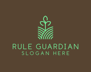 Agriculture Seedling Plant logo design