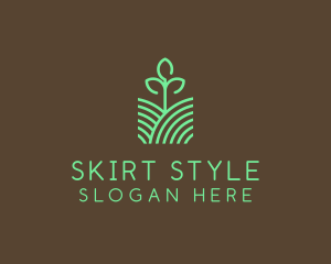 Agriculture Seedling Plant logo design