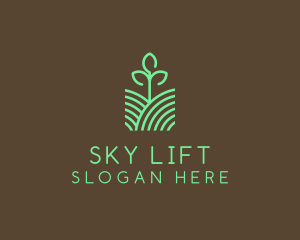 Agriculture Seedling Plant logo design