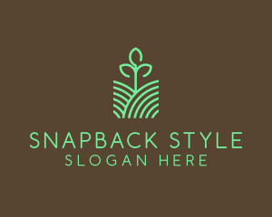 Agriculture Seedling Plant logo design