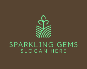 Agriculture Seedling Plant logo design