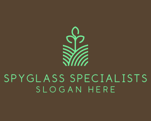 Agriculture Seedling Plant logo design