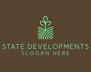 Agriculture Seedling Plant logo design