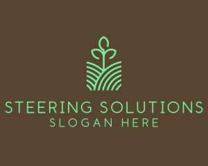 Agriculture Seedling Plant logo design