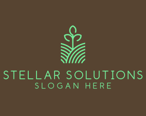 Agriculture Seedling Plant logo design